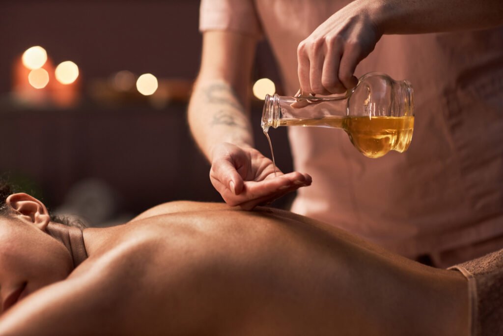 Warm oil therapy for deep sleep